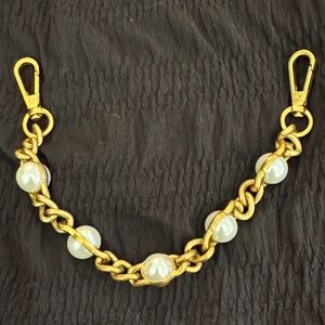 Gold purse Chain with Pearls